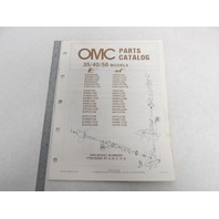 397321 OMC Evinrude Johnson 1986 Outboard 35-50 HP Parts Catalog