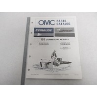 398634 OMC Evinrude Johnson 1987 Outboard 155 HP Commercial Parts Catalog