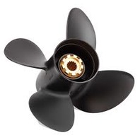 10 x 14 Pitch 4 Blade Alum Prop for Mercury Mariner 9.9-25 HP Outboards