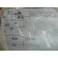 Boat 2 Piece Front Windshield 76.5 Wide x 64 Long 20 ft Sea Ray