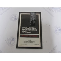 90-823239930 Mercury Outboard Operation & Maintenance Manual 3.3 HP Side Shift