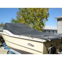 FULL Snap On Black Boat Cover For Vintage Cruisers Cuddy Cabin