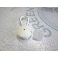 Stay-Put Boat Cover White Bungee Shock Cord Clip & Knob