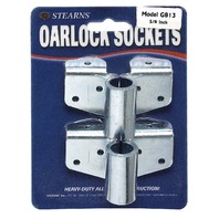 G813 Stearns Marine Boat Heavy Duty Steel Angle Bracket Oarlock Sockets