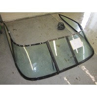 1991 G.W. Invader Bravo Curved Glass Walk Through Boat Windshield 84" Wide