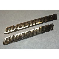 1991 GLASSTREAM Boat Embelms Chrome Plated Glass Stream Logo