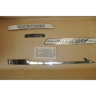 37-31943A1 Vintage White & Chrome Mercury 9.8 Model 110 Cowl Decal Kit