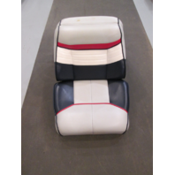 Back to Back Boat Seats for 1990 Bayliner Capri Blue Grey White Red