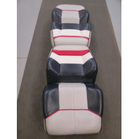 Back to Back Boat Seats for 1990 Bayliner Capri Blue Grey White Red