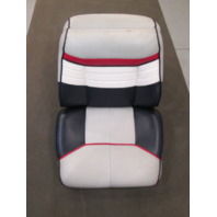 Back to Back Boat Seats for 1990 Bayliner Capri Blue Grey White Red