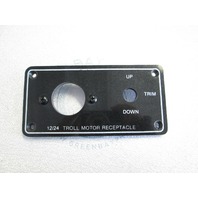 Boat 12/24 Troll Motor Receptacle Mount Plate