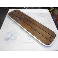 Boat Floor Deck Ski Hatch Cover Teak Aluminum Frame 44 3/8 in Long