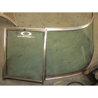 Boat Port Left Side Curved Glass Walk Through Windshield & Center Door