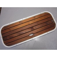Boat Teak Aluminum Floor Deck Ski Hatch Cover Hinged