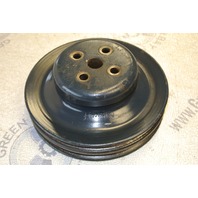 C6AE-8509-F Ford V8 Water Pump Pulley 2 Belt Groove OMC Mercruiser