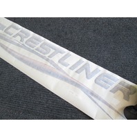 Crestliner Boat Name Logo Vinyl Decal & Pinstriping Black Gold