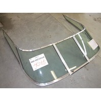 Curved Glass Boat Windshield 83" wide 21" Walk Through Door