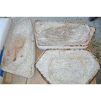 Front Bow Seat Boat Cushions 1989 1990s Wellcraft White Vinyl