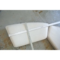 Front Bow Seat Boat Cushions 1989 1990s Wellcraft White Vinyl