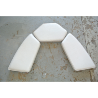 Front Bow Seat Boat Cushions 1989 1990s Wellcraft White Vinyl