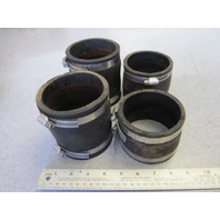 Lot of 4 Exhaust Hoses & Clamps OMC Ford Stern Drive V8