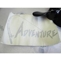 Lund Boat Adventure Series Silver Vinyl Decal Logo