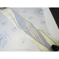 Lund Boat Hull Port Vinyl Graphic Decal Blue & Gold