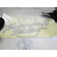 Lund Boat Pro V IPS Tournament Series Vinyl Decal Logo Silver & Dark Grey