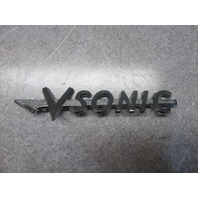 Vintage 1977 Mark Twain Boat Vsonic V Sonic Chrome Emblem Logo