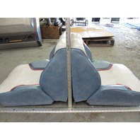 1988 Bayliner Capri Blue Grey White Red Back to Back Boat Seat
