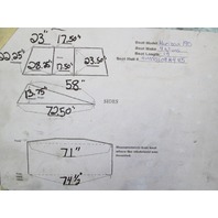 Four Winns Boat Windshield 1985 Horizon 190 Walk Through 71" Wide