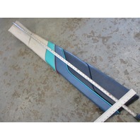 Set of TWO 1986 Bayliner Capri 18ft Interior Front Bow Wall Cushion Panels Off-White Blue