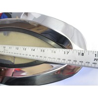 Boat Oval Stainless Steel Porthole Portlight Window w/Screen & Frame 18 3/8" Long Face