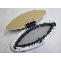Boat Oval Stainless Steel Porthole Portlight Window w/Screen & Frame 18 3/8" Long Face