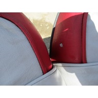 1989 Four Winns Sun Downer Boat Back to Back Seat w/ Base Stand Red White Gray