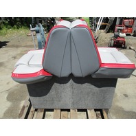 1989 Four Winns Sun Downer Boat Back to Back Seat & Base Stand Red White Gray
