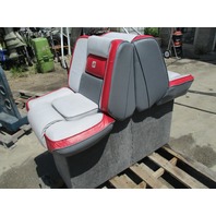 1989 Four Winns Sun Downer Boat Back to Back Seat & Base Stand Red White Gray