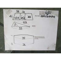 Boat Windshield 70 X 55 X 15 Walk Through Renken 18ft