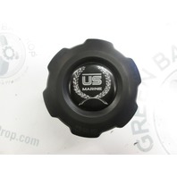 US Marine Bayliner 1980s and 1990s Fuel Gas Cap with Logo Black Plastic OEM