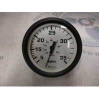 SE9479C Faria Marine Boat Dash Speedo Speedometer 35 MPH White/Black