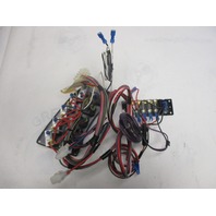 Marine Boat Dash Switch Panel and Fuse Block Wood Grain Finish