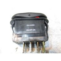 Illuminated On/Off/On 7 Blade Terminal Rocker Switch Marine Boat 21A 14VDC