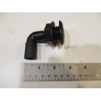 TH-7590-B T-H Marine Boat Thru Hull 90 Degree Black 3/4" Fitting