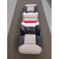 Back to Back Boat Seats for 1990 Bayliner Capri Blue Grey White Red