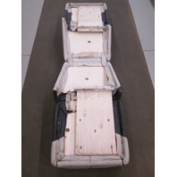 Back to Back Boat Seats for 1990 Bayliner Capri Blue Grey White Red