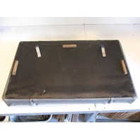 Bayliner Capri Boat Rear Stern Seat Cushion Grey Blue 38.5" x 23"