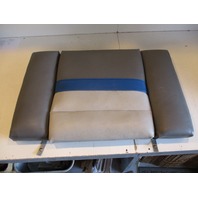 Bayliner Capri Boat Rear Stern Seat Cushion Grey Blue 38.5" x 23"