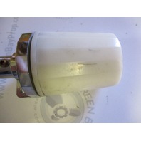 Vintage Boat Chrome Stern Pole Light with Mounting Bracket Working! 1960's Era