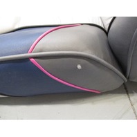 1989 Bayliner Capri Back to Back Boat Seats Light Grey Blue Fuschia Navy