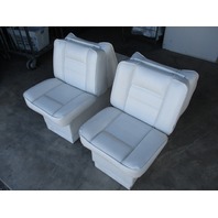 Vintage Marine Boat Folding Back to Back Seat White 36" x 13 1/4"